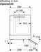 Siemens LJ97BAM60 - Geïntegreerde afzuigkap - 749 m3/u - Zwart