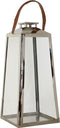 Lykta Dkd Home Decor Bruin Zilverkleurig Leer Kristal Staal Verchroomd 30 X 30 X 66 Cm