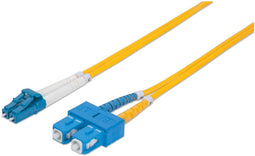 Intellinet 473729 - Fibre Kabel - LC naar SC - 500cm - Geel