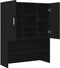 vidaXL - Wasmachinekast - 70,5x25,5x90 - cm - zwart - eikenkleurig