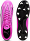 PUMA ULTRA PLAY FG/AG - Heren Sportschoenen - Lichtgewicht TPU SPEEDPLATE - Poison Pink-PUMA White-PUMA Black - Maat 45