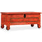 vidaXL Opbergkist 101x39x42 cm massief mangohout rood