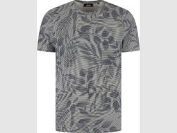 Boston Brothers - All Over Print Jersey T-Shirt - Zacht & Ademend - Navy - M