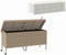 vidaXL - Tuinbox - met - wielen - 160x55x75 - cm - poly - rattan - beige