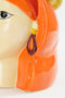 Mica Decorations Funny Bloempot Binnen - H25 x Ø20 cm - Dolomiet - Geel