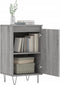 vidaXL - Dressoir - 40x35x70 - cm - bewerkt - hout - grijs - sonoma