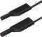 CONTACT PROTECTED MEASURING LEAD 4mm 50cm / BLACK (MLB-SH/WS 50/1) (HM0401S50A)