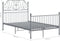 vidaXL - Bedframe - metaal - grijs - 120x200 - cm