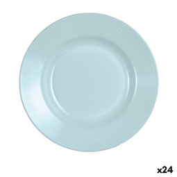 Luminarc Plumi Paradise - Diep bord - Stapelbaar Geschikt voor afwasmachine en magnetron - Blauw Ø 22 cm (24 stuks)