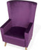 Beliani ONEIDA - Fauteuil - Paars - Fluweel