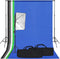 vidaXL - Fotostudioset - met - softboxlamp - en - achtergrond