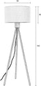 Zuiver Fan Vloerlamp/ Staande driepoot lamp Bamboo - Wit