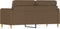 vidaXL - Tweezitsbank - 140 - cm - stof - bruin
