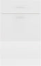 vidaXL - Onderkast - met - lade - Lyon - 50x46x81,5cm - bewerkt - hout - hoogglans - wit