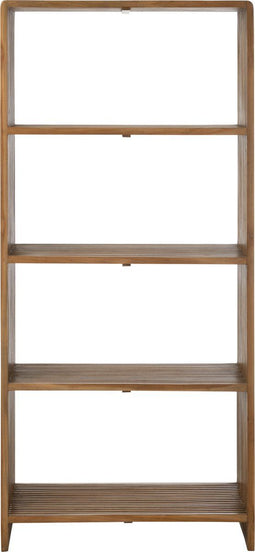 J-Line boekenkast 4 Schappen - gerecycleerd hout - naturel