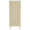 Dressoir 57x35x90 cm bewerkt hout sonoma eikenkleurig