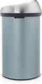 Brabantia Touch Bin - Prullenbak - 60 l - Soft-Touch sluiting - Metallic Mint / Matt Steel FPP deksel