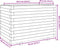 vidaXL - Plantenbak - 70x40x49,5 - cm - massief - grenenhout
