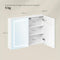 Eugad Badkamerkast met LED Spiegel en Touch Licht - Wit - 80 x 14,5 x 60 cm