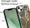 iMoshion Hoesje Geschikt voor iPhone 14 Plus Hoesje Siliconen - iMoshion Design hoesje - Goud / Golden Leaves