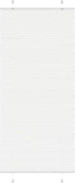 vidaXL - Plissé - rolgordijn - 90x200 - cm - stofbreedte - 89,4 - cm - polyester - wit
