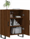 vidaXL - Dressoir - 69,5x34x90 - cm - bewerkt - hout - bruin - eikenkleur