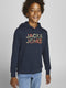 JACK&JONES JUNIOR JJSOLDIER - Sweat Hoodie - Camouflage letters - Maat 176