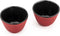 Bredemeijer - Kopjes Xilin gietijzer rood - theemok set van 2