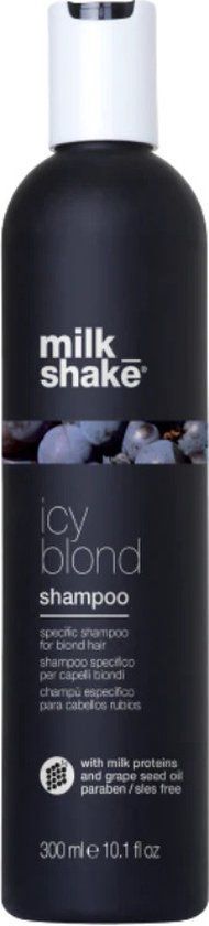 Milk Shake Icy Blonde Shampoo - Zilvershampoo - Neutraliseert geel/oranje tonen - 300 ml