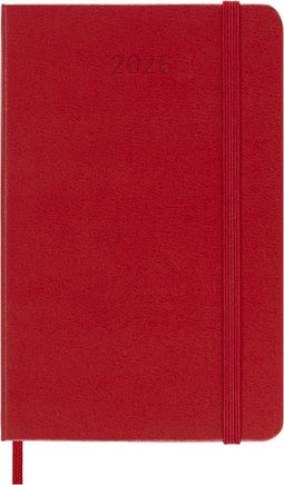 Moleskine - Agenda 2026 12M Planner Weekly 7dagen/1pagina pocket hc scarlet red