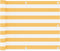 vidaXL - Balkonscherm - 75x400 - cm - oxford - stof - wit - en - geel