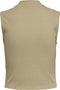 ONLY ONLLINEA LIFE S/L TOP JRS - Cropped Top - Mouwloos - Opstaande Hals - Maat XL