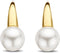 TI SENTO Dames Oorbellen - 925 zilver - Wit parel - 7849PW