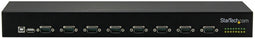 Startech.com ICUSB23208FD - 8-Poorts USB naar seriële adapter hub - Rackmountable - Zwart