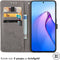 iMoshion Hoesje Geschikt voor Oppo Reno 8 Pro 5G Hoesje Met Pasjeshouder - iMoshion Mandala Bookcase - Grijs