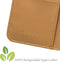Høyde - Vegan lederen bookcase hoes - 100% Biologisch Afbreekbaar - Geschikt voor Samsung Galaxy S21 - Cognac