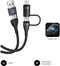 SUBBLIM SUBCAB-4IN101 USB-kabel USB 2.0 1 m USB C Zwart