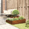 vidaXL - Tuinpot - 100x100x50 - cm - Weerbestendig - Staal