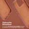Accezz iPhone 15 Pro - Leren Hoesje MagSafe - Verhoogde randen Sienna Brown