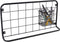 Present Time Open Grid - Keukenrek met mand en haken - Mat Zwart - 60x30x5cm