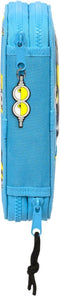 Dubbele etui Minions Minionstatic Blauw (28 pcs)