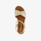Tamaris dames sandalen - Sleehak 5 cm - Goud - Maat 37