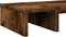 vidaXL - Monitorstandaard - verstelbaar - 80x24x10,5 - cm - hout - gerookt - eiken