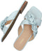 Guess Sameya - Dames Slippers - Gekruiste banden - Lichtblauw