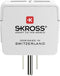 Skross 1.500281 - Reisstekker - 2 x USB-uitgang - Wit