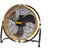 Master DF20P - Vloerventilator - 360° draaibaar - Geel Zwart