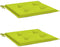 vidaXL - Tuinstoelkussens - 2 - st - 40x40x3 - cm - oxford - stof - felgroen