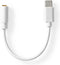 Nedis CCGB65950WT01 - Audio-adapterkabel - USB A naar 3.5mm - Wit