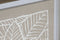 Canvas Home ESPRIT Wit Beige Blad van een plant Stads 50 x 4 x 60 cm (2 Stuks)