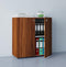 Archiefkast opbergkast Vandol mini noten kleur 74 cm hoog